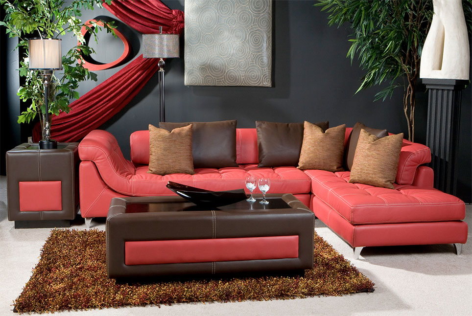 Sarasota Modern Contemporary Furniture, Omnia Leather Furniture
