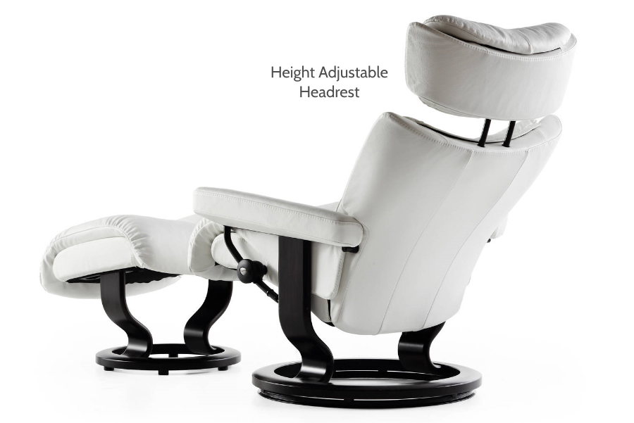 Stressless Recliner Height Adjustable Headrest
