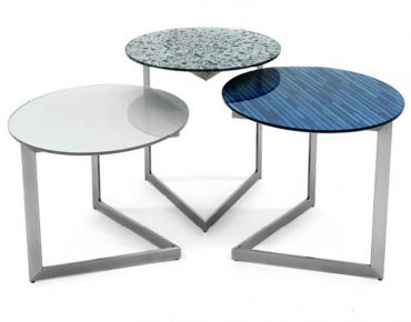 Glassisimo Cut Contemporary Side Table