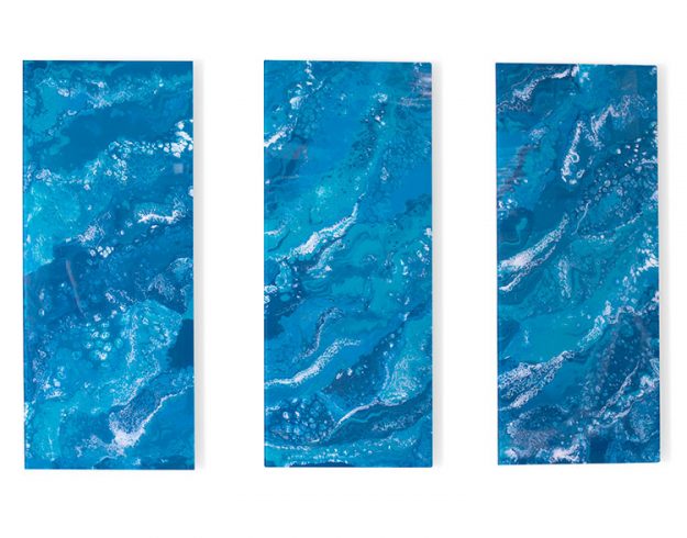 Glassisimo Hydrosphere Triptych Wall Art