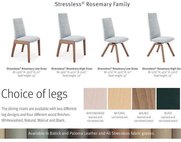 Stressless Rosemary Contemporary Dining Chair