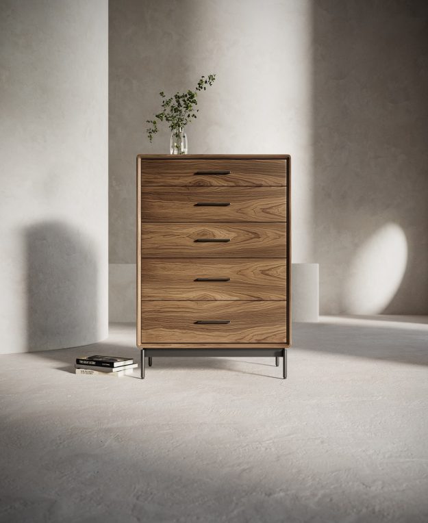 Linq modern wood bedroom chest drawer