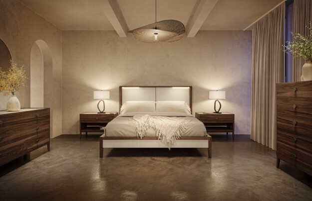 Parma bed with Ema collection night